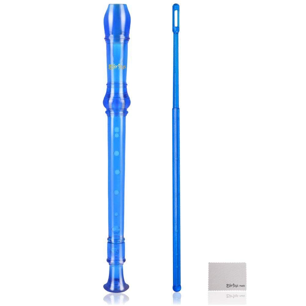 Sopran Descant Recorder-8 hul m / instruktion til rengøringsstang